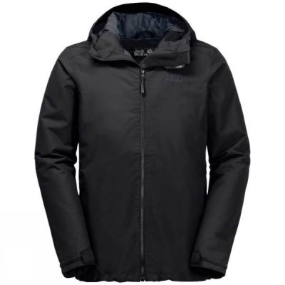 Chaquetas Jack Wolfskin Chilly Morning Hombre Negras - Chile QXT935640